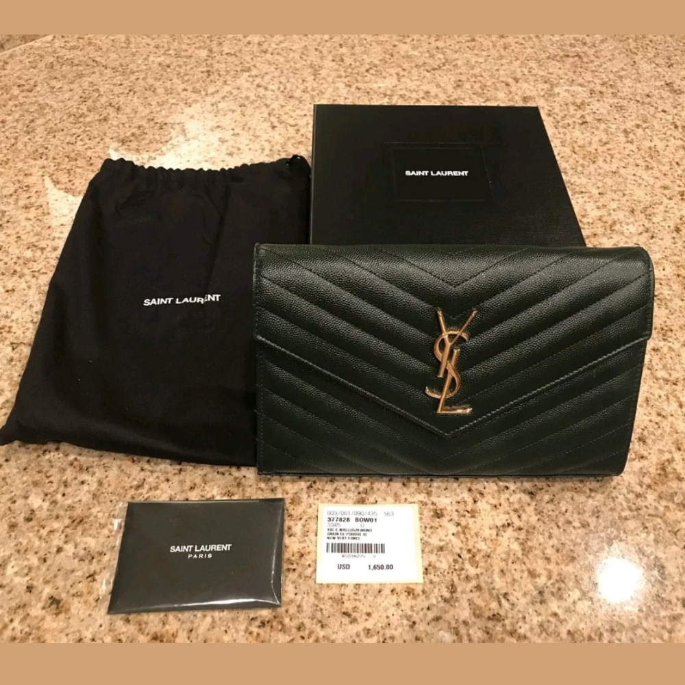 ❌❌SOLD!!❌❌YSL Wallet on a Chain- Brand New.